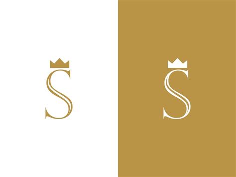 Premium Vector Premium Vector Letter S Logo With Crown Vector