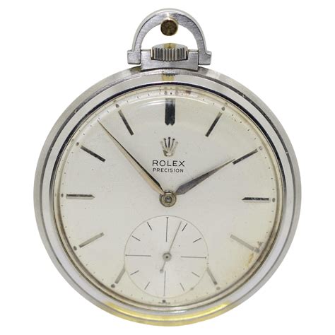 Rolex Yellow Gold Pocket Watch With Black Dial Ref 3071 Circa 1930s At