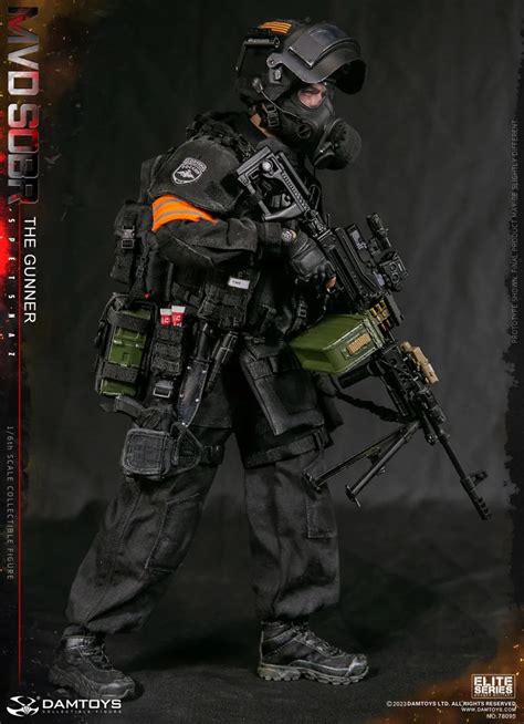 New Product Damtoys Russian Spetsnaz Mvd Sobr Pkm Gunner Scale