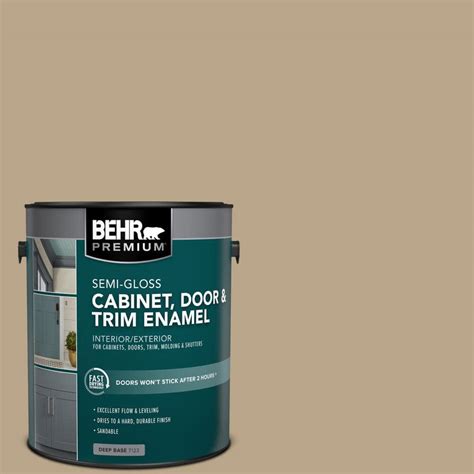 BEHR PREMIUM 1 Gal 710D 4 Harvest Brown Semi Gloss Enamel Interior