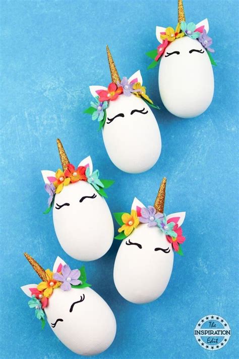 The Cutest Diy Unicorn Eggs Egg Crafts Easter Crafts Diy Unicorn Egg