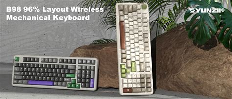 Amazon YUNZII B98 Wireless Mechanical Keyboard Hot Swappable Full Numpad Pre Lubed Creamy
