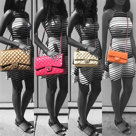 Chanel Classic Flap Size Comparison Pursebop Chanel Medium Flap Bag