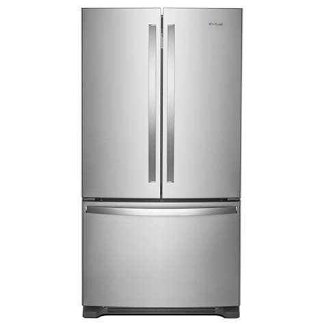 Whirlpool Cu Ft French Door Refrigerator In Fingerprint Resistant