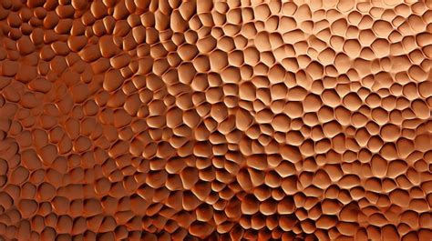 Texture Of Hammered Matte Copper Metal Premium Ai Generated Image