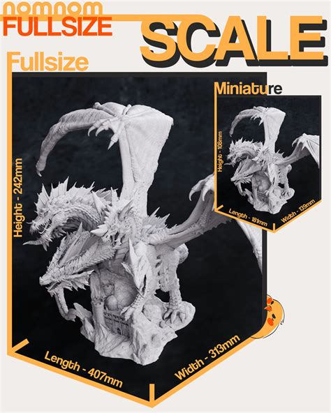 Tiamat - Dungeons and Dragons 3D model 3D printable | CGTrader