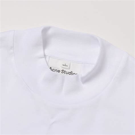 Acne Studios アクネストゥディオズ Fn Mn Tshi000135 モックネック 半袖 Tシャツ カットソー コットン オーバー