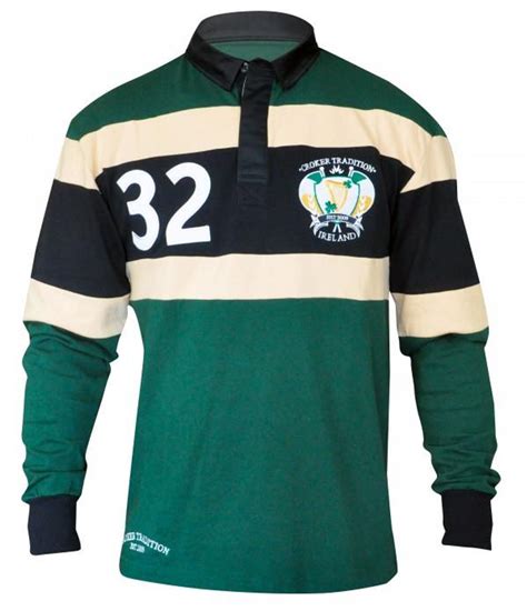 Croker Green Long Sleeve Rugby | Irish Men's Clothing