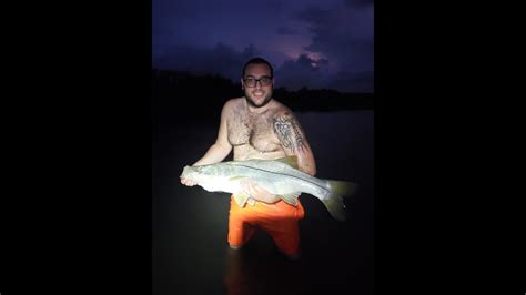 Cousins Big Snook Surrounded By Thunderstorms Slob Snook Night