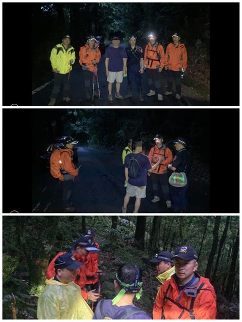 下大雨又起霧 男子獨攀鳶嘴山迷路 受困稜線求援獲救