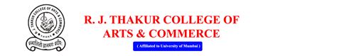 R J Thakur College Of Arts And Commerce Thane