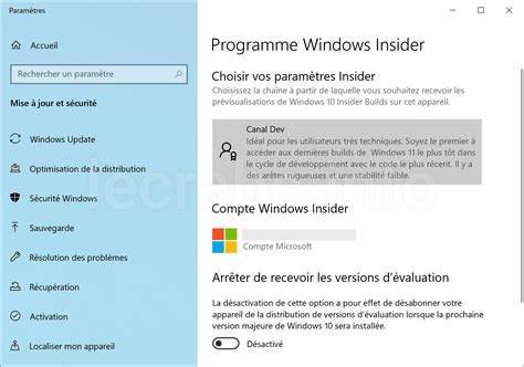 T L Charger Et Installer Windows Insider Preview Le Crabe Info