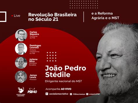 Revolução Brasileira João Pedro Stédile é o convidado da live desta