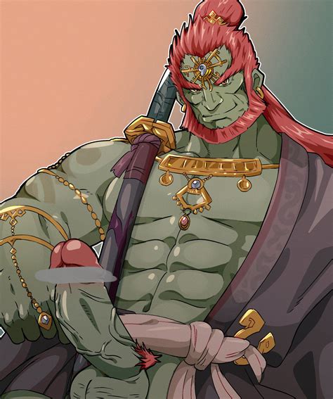 Rule 34 Balls Bara Beard Boner Censored Penis Erection Facial Hair Ganondorf Gerudo Gold