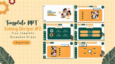 Template PPT Sidang Skripsi 2 Free Template Animated Slide