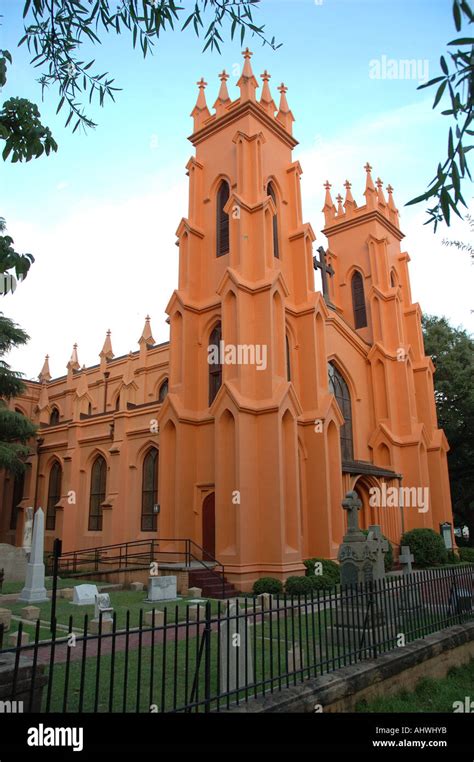 Trinity Episcopal Cathedral Columbia South Carolina Usa Stock Photo