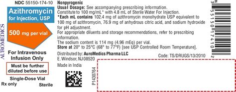 Azithromycin 500 Mg Sdv 10 X 10ml Merit Pharmaceutical