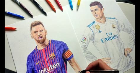 Messi Vs Ronaldo Drawing Di 2020