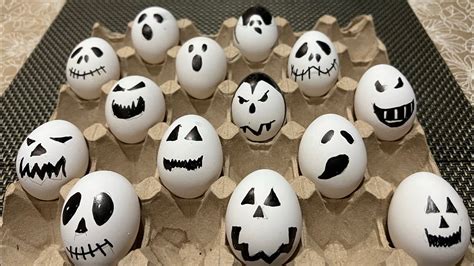 The Making Of Scary Eggs For Halloween Design Eggs For Fun [vlog