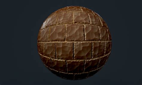 Painted D Stylized Brick Wall Seamless Pbr Texture