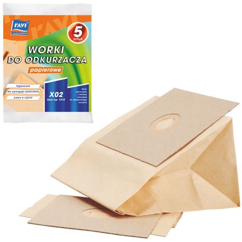 Worek Do Odkurzacza Papierowy Worki ZELMER X02 Sam TYP1010 RAVI 5 Szt