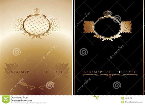 Black and Gold Ornate Banner