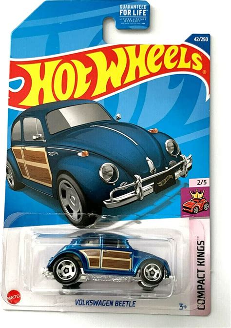 Hot Wheels Volkswagen Beetle Blue Compact Kings Walmart