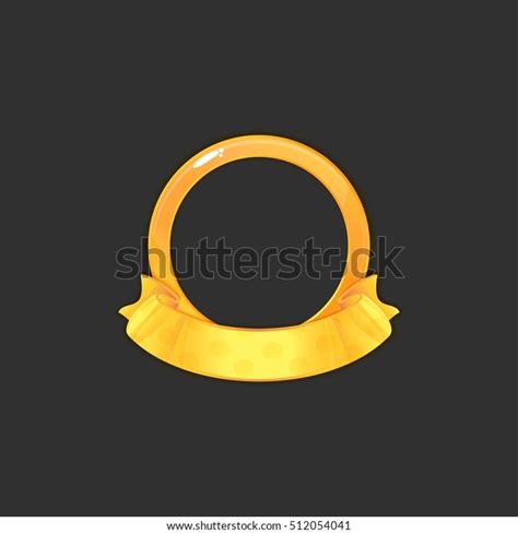 Gold Frame Ribbon Isolated Icon Design Stock Vector Royalty Free 512054041 Shutterstock