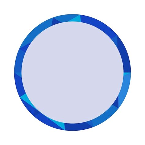 Premium Vector Blue Blank Circle Brochure Element Design
