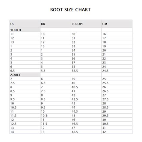 Boot Sizing – Soccer Locker