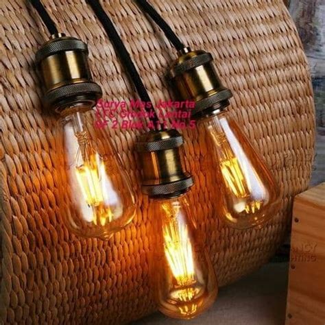 Jual Lampu Led Filamen Filament Led Bulb W W Watt Edison E