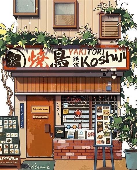 Pin By Seda On Drawing Jap Illust Building Illustration