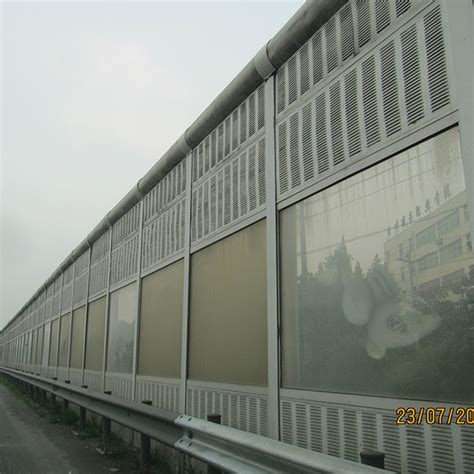 Curved Shape Acoustic Sound Noise Barrier Fence Transparent Soundproof