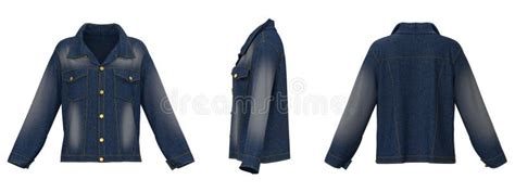 Denim Jacket Stock Image Image Of Isolated Fabric 288737577
