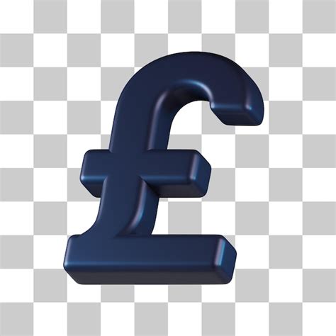 Premium PSD Pound Currency 3d Icon