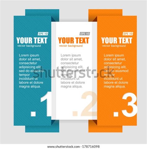 Vector Colorful Text Boxes Infographics Options Stock Vector Royalty