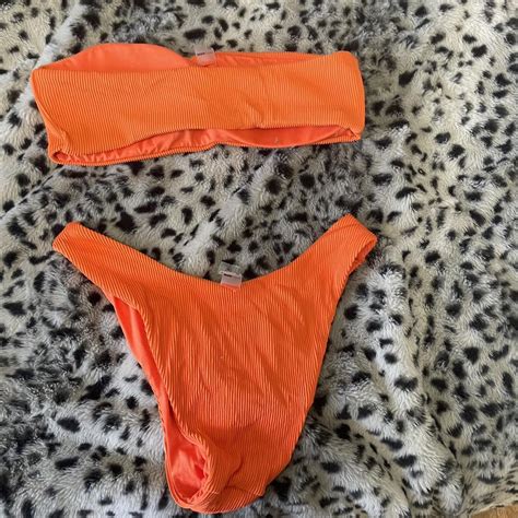 NEON ORANGE BIKINI Brand New With No Tags Open To Depop