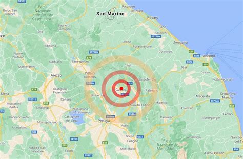 Umbria Scossa Di Terremoto Su Gubbio Tremori Anche A Perugia Dati Ingv