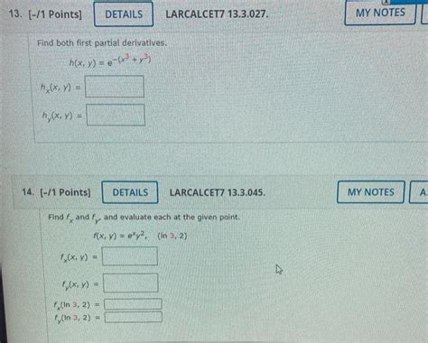 Solved Find Both First Partial Derivatives Chegg