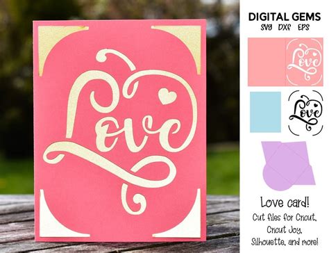 Love Card Design Graphic by Digital Gems · Creative Fabrica