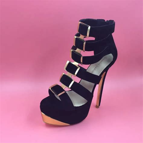 Gladiator Style Women Sandal Shoes Ladies Platforms High Heels Black Womens Size 13 Heels Women