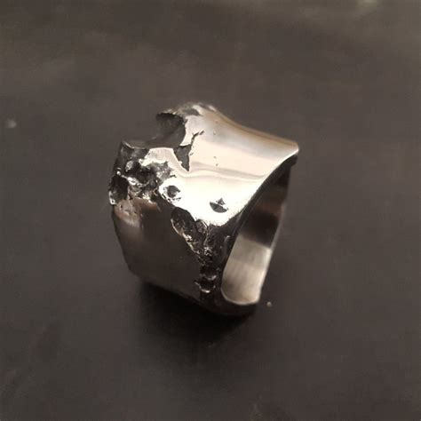 Semi Polished Decayed Stainless Steel Ring Sizing Confirmed By