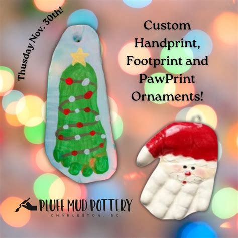 Custom Clay Impression Ornaments — Pluff Mud Pottery