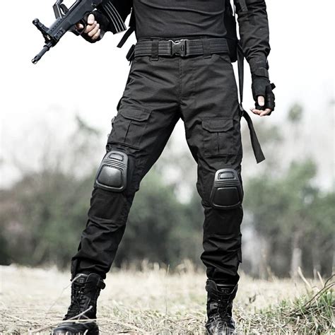 Military Tactical Pants Army Cargo Pants With Kneepads Outdoor Working Cambat Men Trouser Police