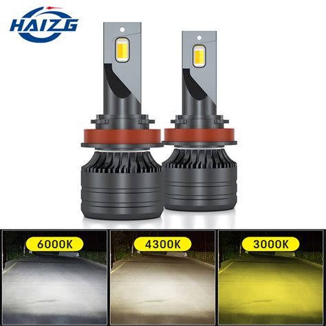 Haizg Led Car Headlight Color Temperature Octahedral Light High Power