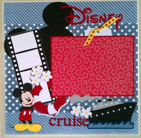 Pre Made Disney Scrapbook Pages Disney Cruise 12x12 Premade Scrapbook