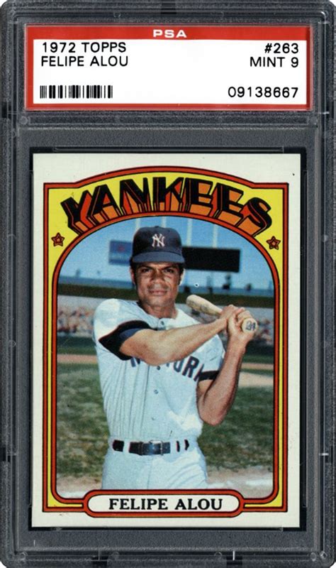 1972 Topps Felipe Alou | PSA CardFacts®