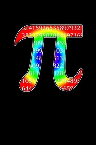 Rainbow Pi Symbol Math Notebook Funny Mathematics Humor Fibonacci Pi