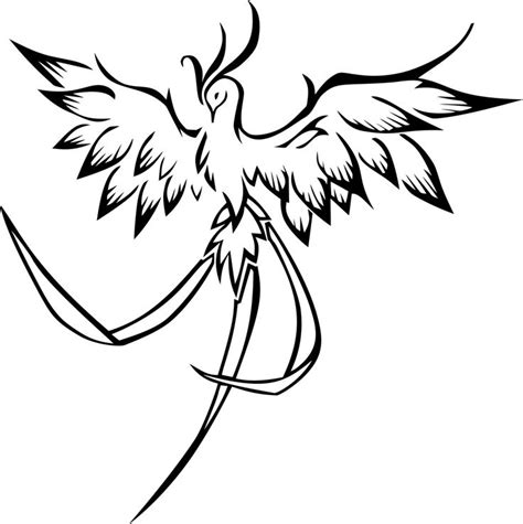 Printable Coloring Pages Of Firebirds Mythical Creature