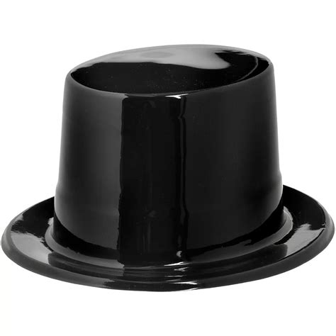 Shiny Black Top Hat 9in X 5in Party City Canada
